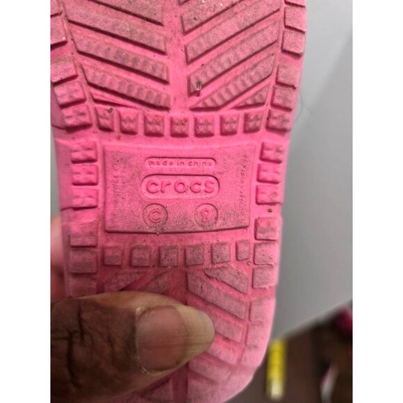 Crocs Pink Toddler Clogs Adjustable Heel Strap Size c8 - Picture 8 of 8